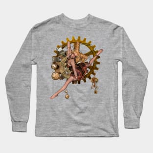 Wonderful steampunk girl Long Sleeve T-Shirt